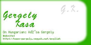 gergely kasa business card